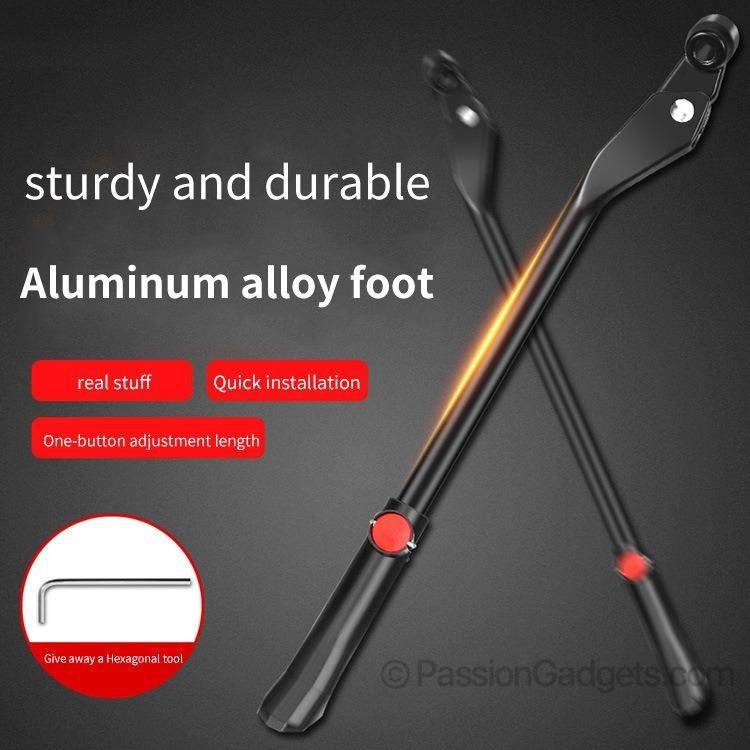 Kick Stand Sturdy Bicycle Components Easy to Install Adjustable